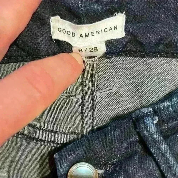 Good American Good Leg Denim Jeans Size 6 / 28 Skinny Stretchy High Rise NWOT - Picture 3 of 7